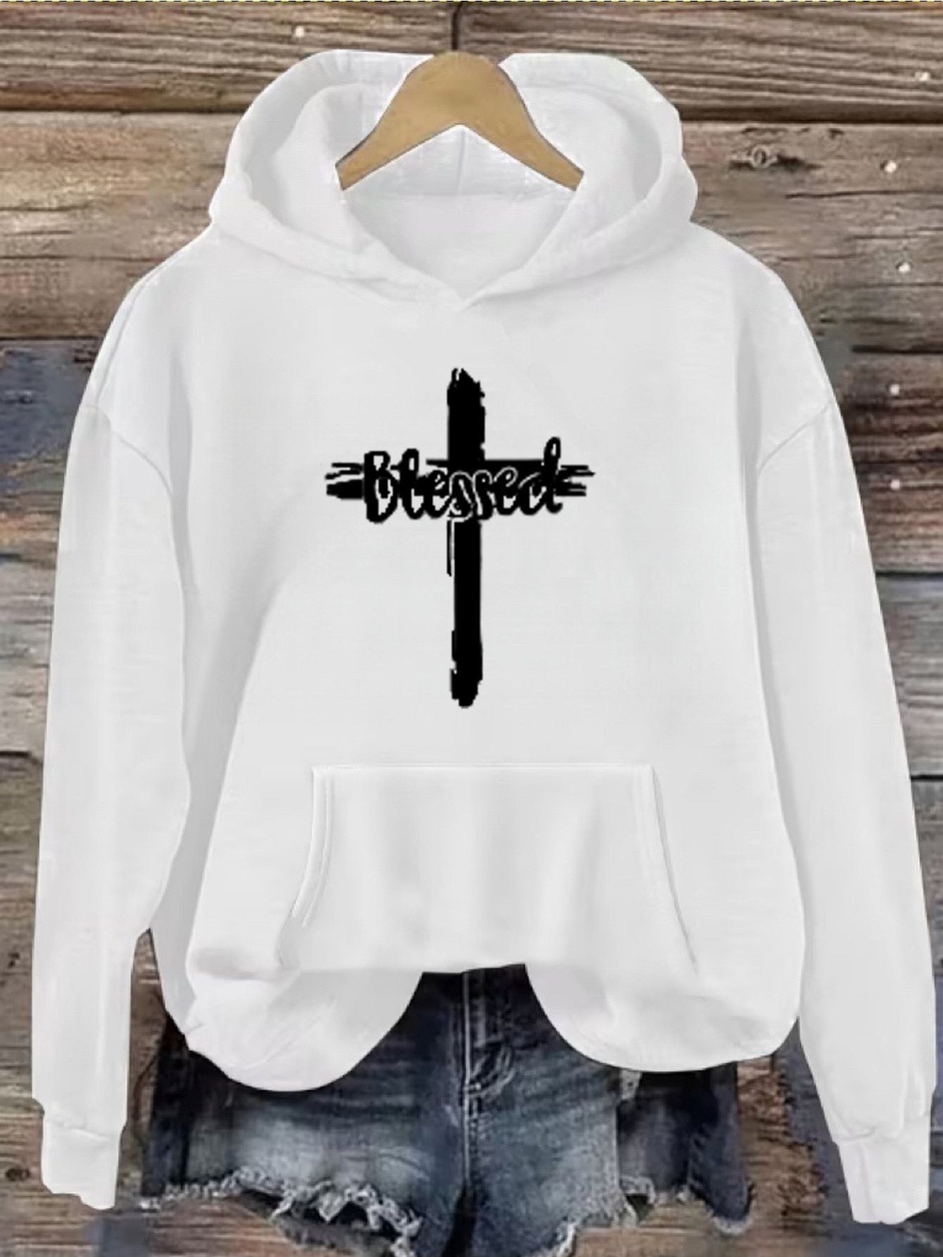Women's Versatile Pullover Hoodie – White Colorway 94533 – White option – main product image
