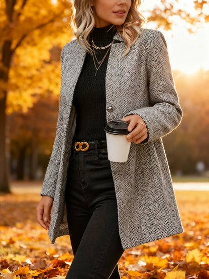 Women's Versatile Single-Breasted Coat detail view