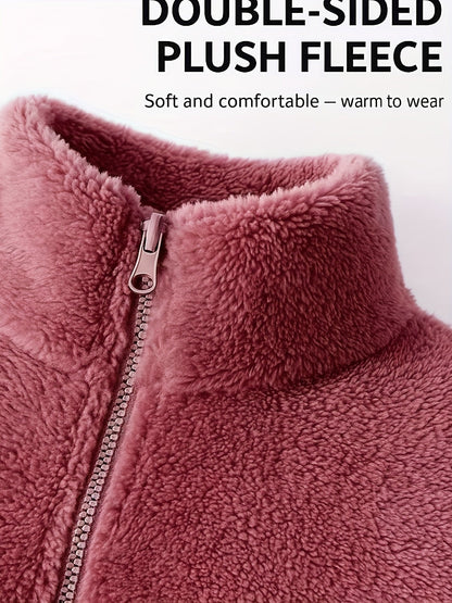 Women's Versatile Zip-Up Cardigan detail view