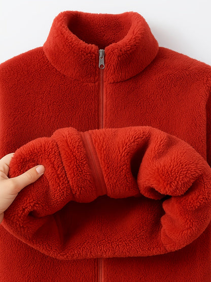 Women's Versatile Zip-Up Cardigan detail view