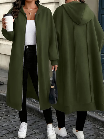 Women's Versatile Zip-Up Coat – Grey / Khaki – Grey option – view 2