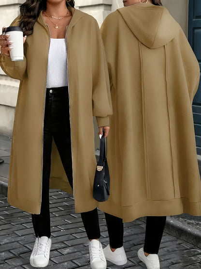 Women's Versatile Zip-Up Coat – Grey / Khaki – Grey option – view 5
