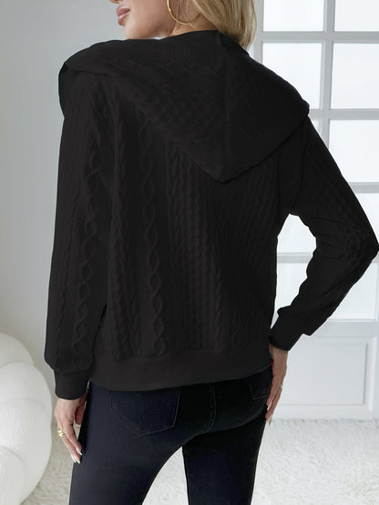 Women's Versatile Zip-Up Hoodie – 3-Color Selection detail view