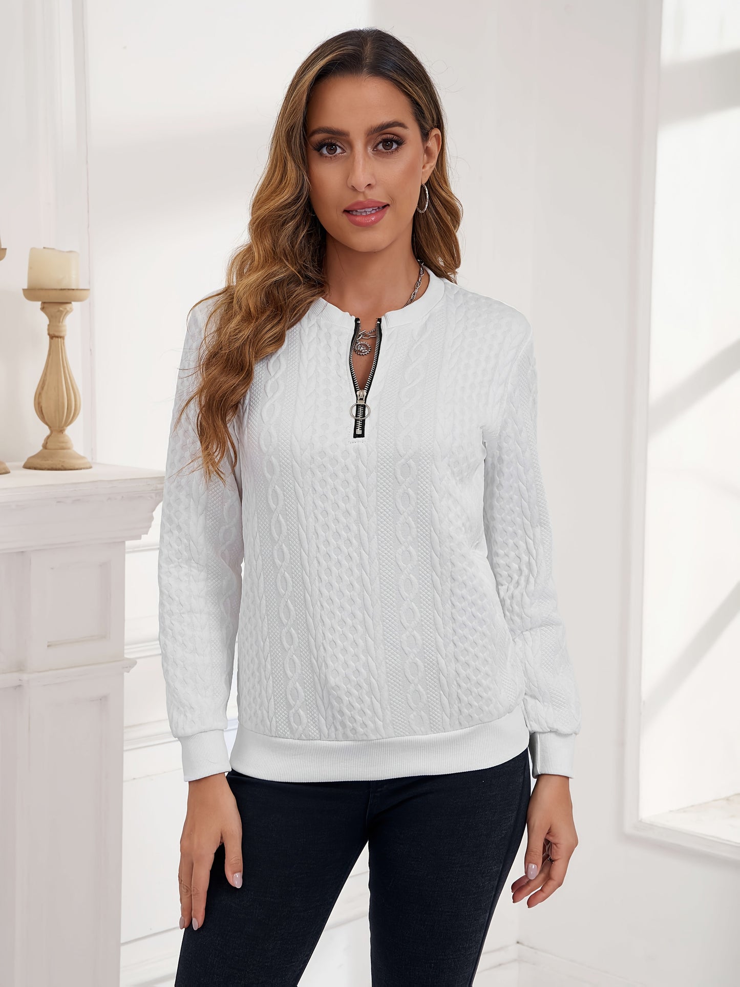 Women's Versatile Zip-Up Hoodie – 6-Variant Selection detail view
