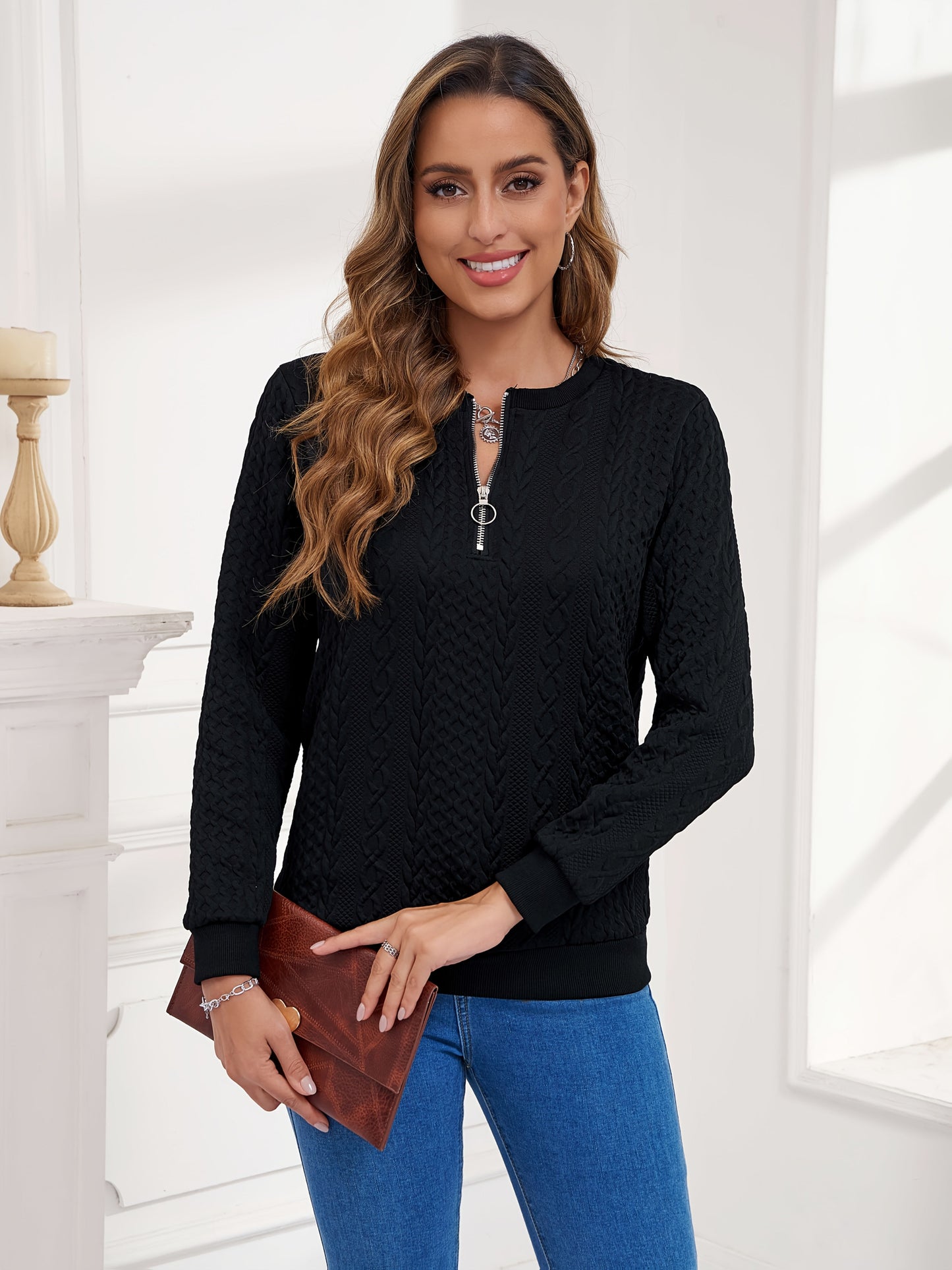 Women's Versatile Zip-Up Hoodie – 6-Variant Selection detail view