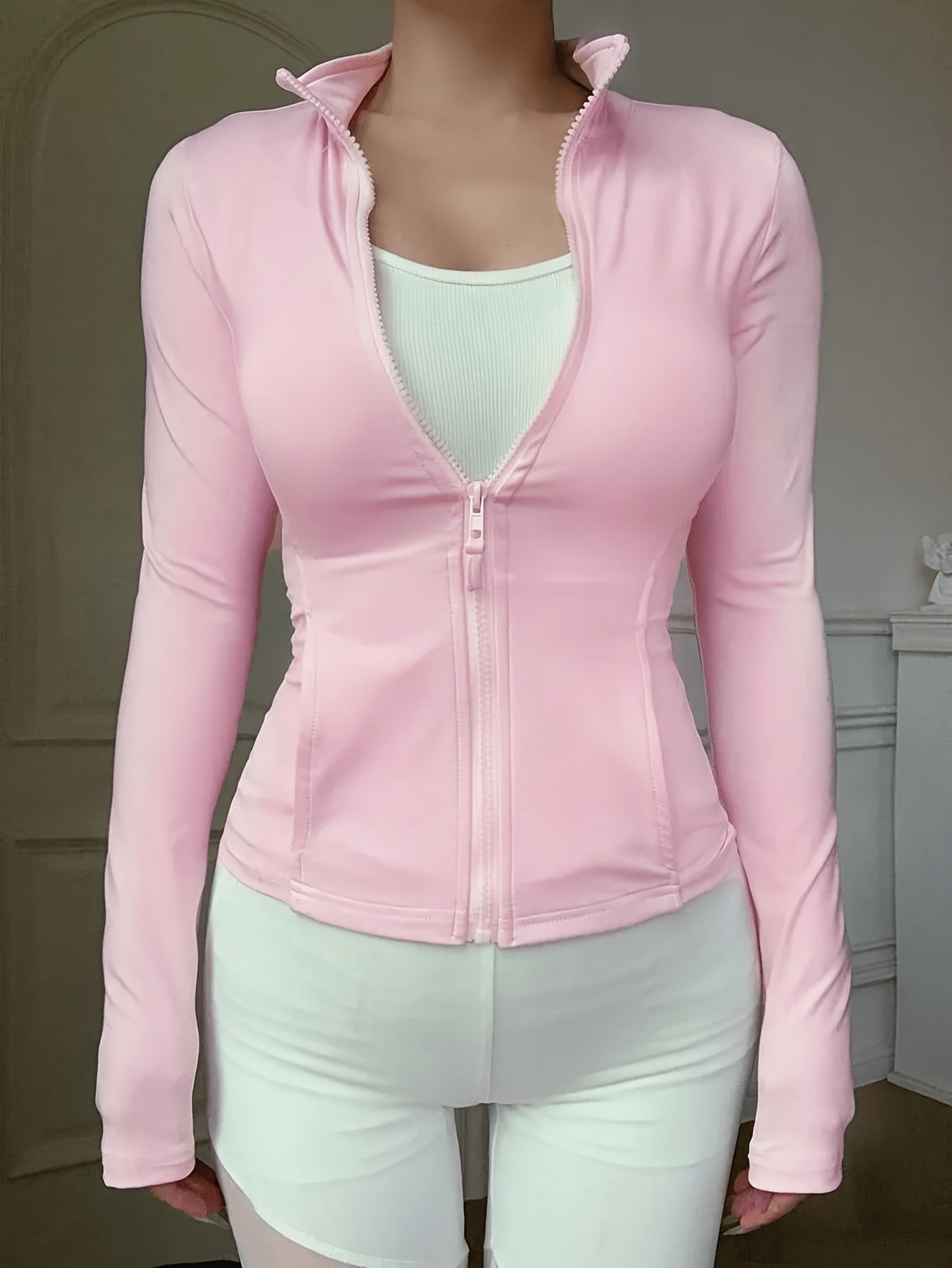 Women's Versatile Zip-Up Jacket – 4-Color Selection detail view