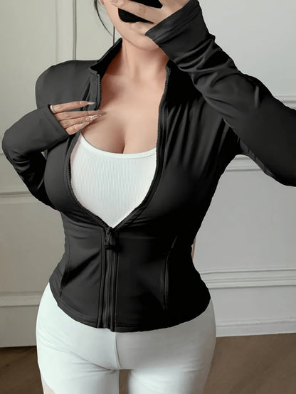 Women's Versatile Zip-Up Jacket – 4-Color Selection detail view