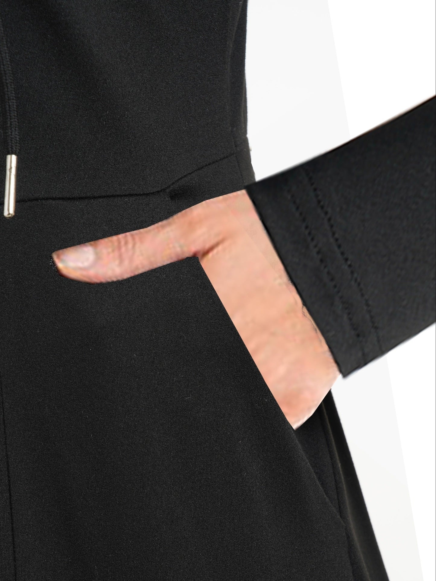Women's Versatile Zip-Up Jacket – Olive Green detail view