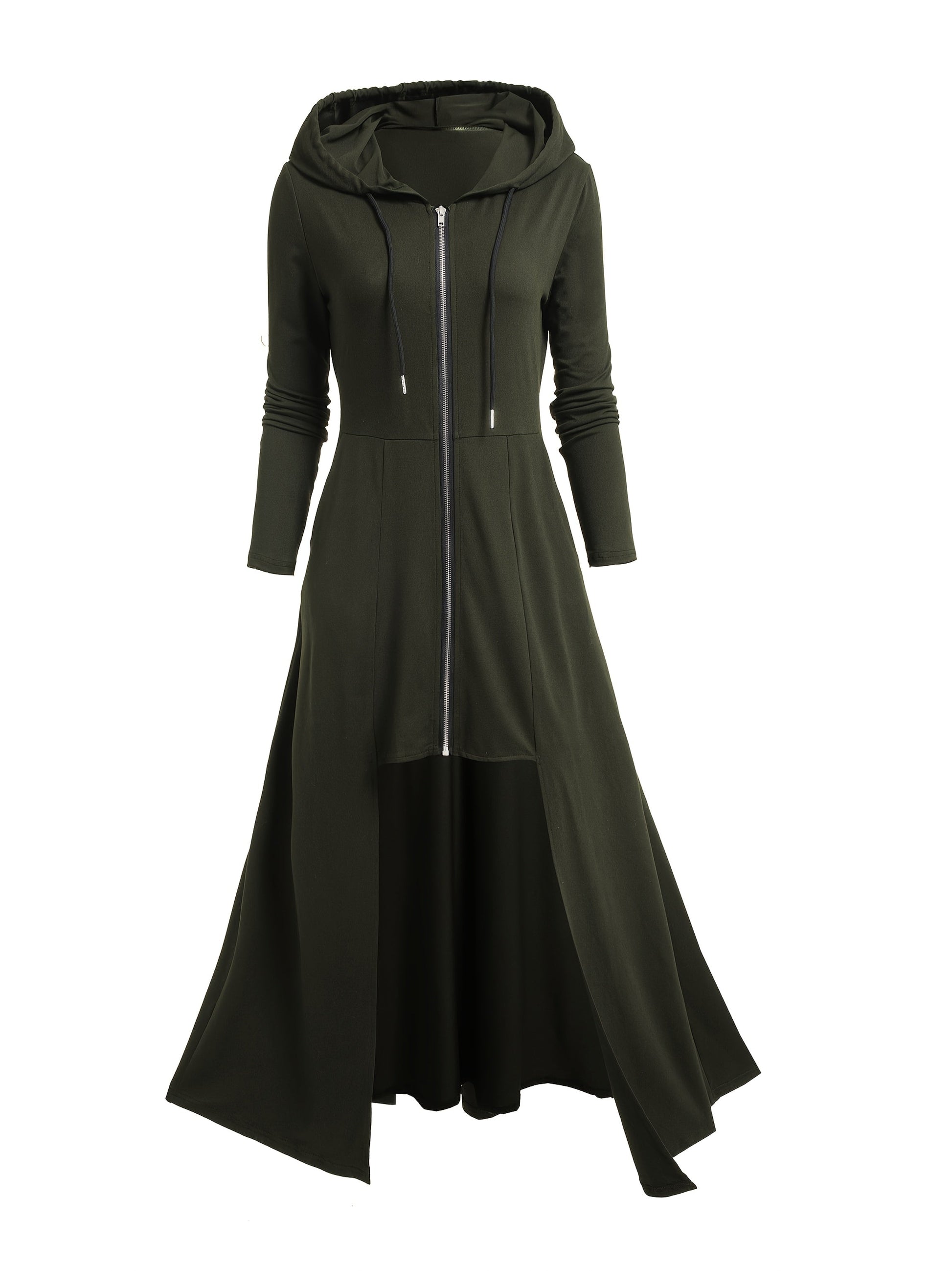 Women's Versatile Zip-Up Jacket – Olive Green detail view