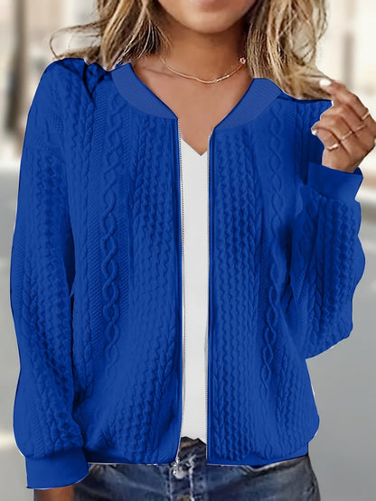 Women's Versatile Zip-Up Jacket – Sizes 1XL–5XL detail view