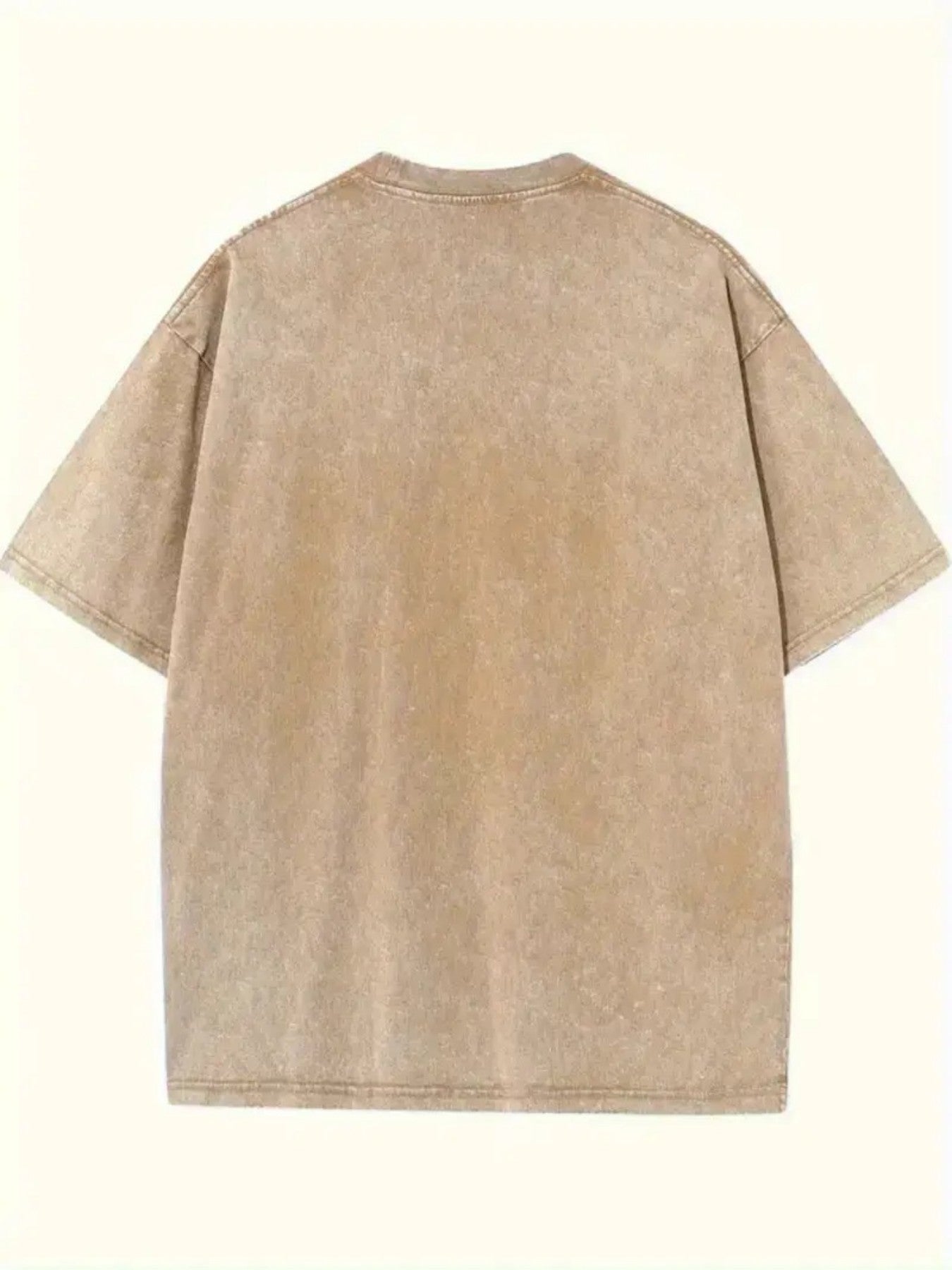Women's Vintage Washed Oversized T-Shirt - Round Neck Short Sleeve detail view
