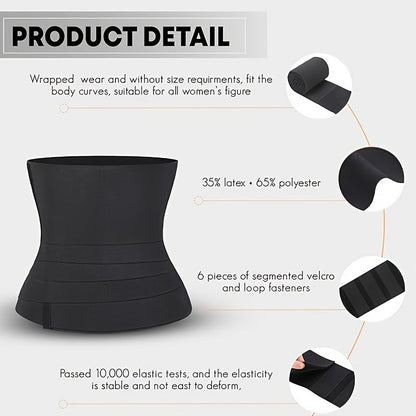 Women's Waist Cincher – High Elasticity Women'S Waist Trainer Tummy Control Belt Fabric – view 4