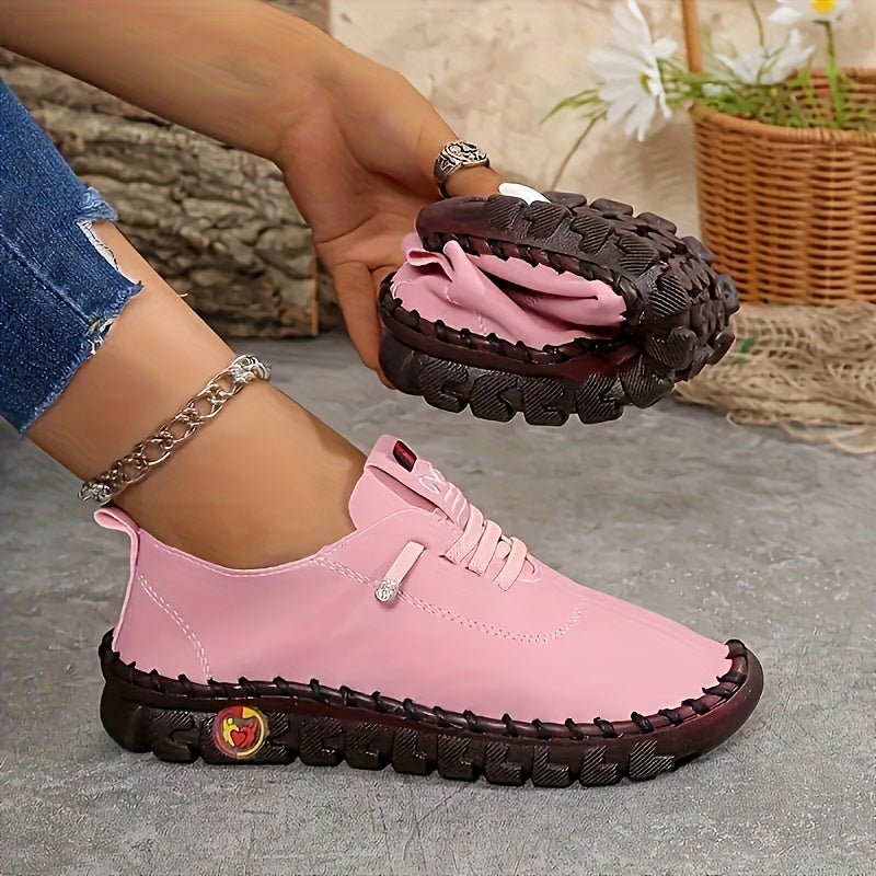 Women's Walking Shoes – Breathable for Outdoor & – Lace – Red option – view 7