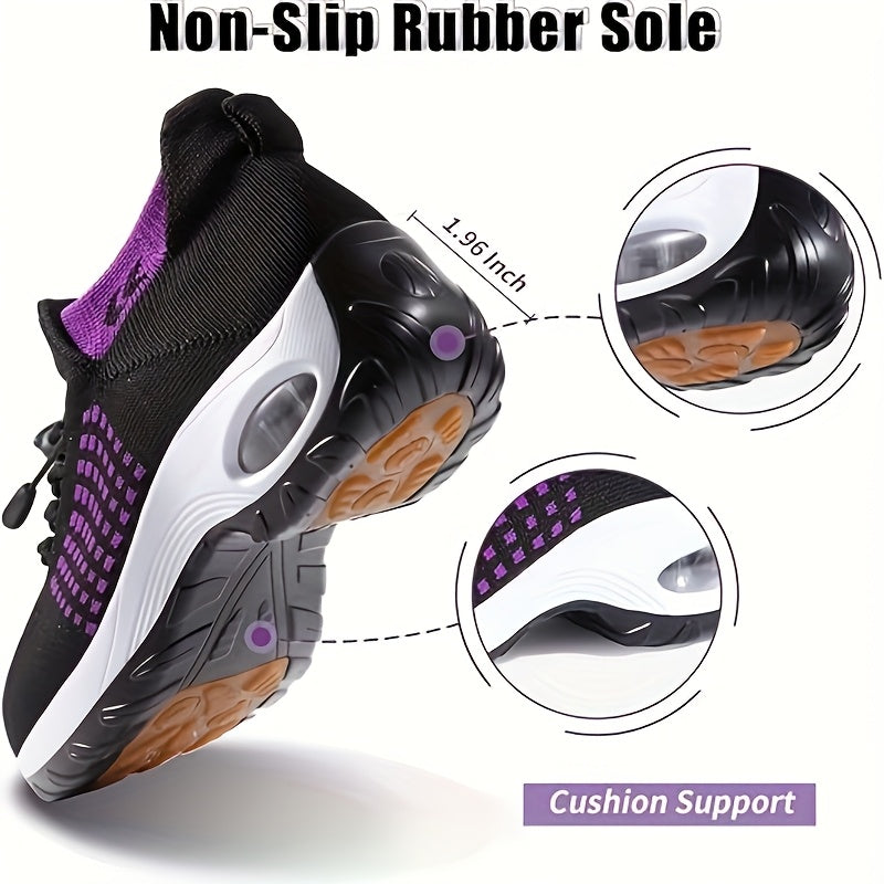 Women's Walking Shoes - Breathable Mesh Slip-On for Everyday Wear – Red option – main product image