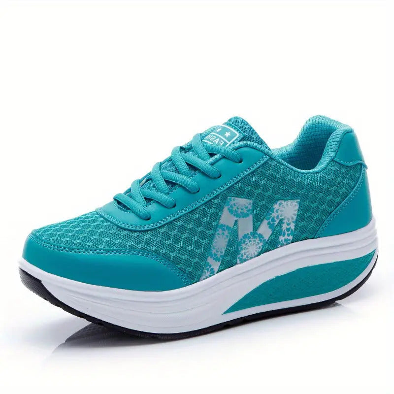 Women's Wedge Shoes - Lace-Up Design – view 6