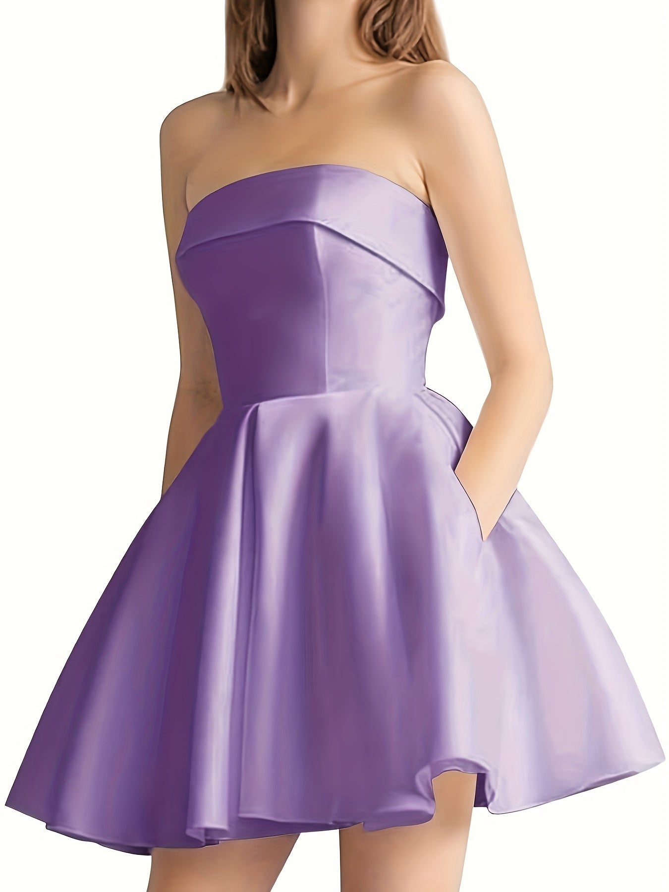 Women's White A-Line Dress – White option – view 6