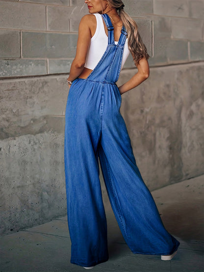 Women's Wide Leg Jeans - Black Pocket Detail detail view