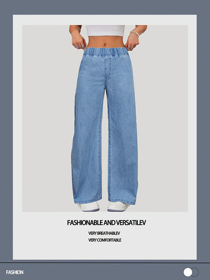 Women's Wide Leg Jeans - Medium Blue Weekend detail view