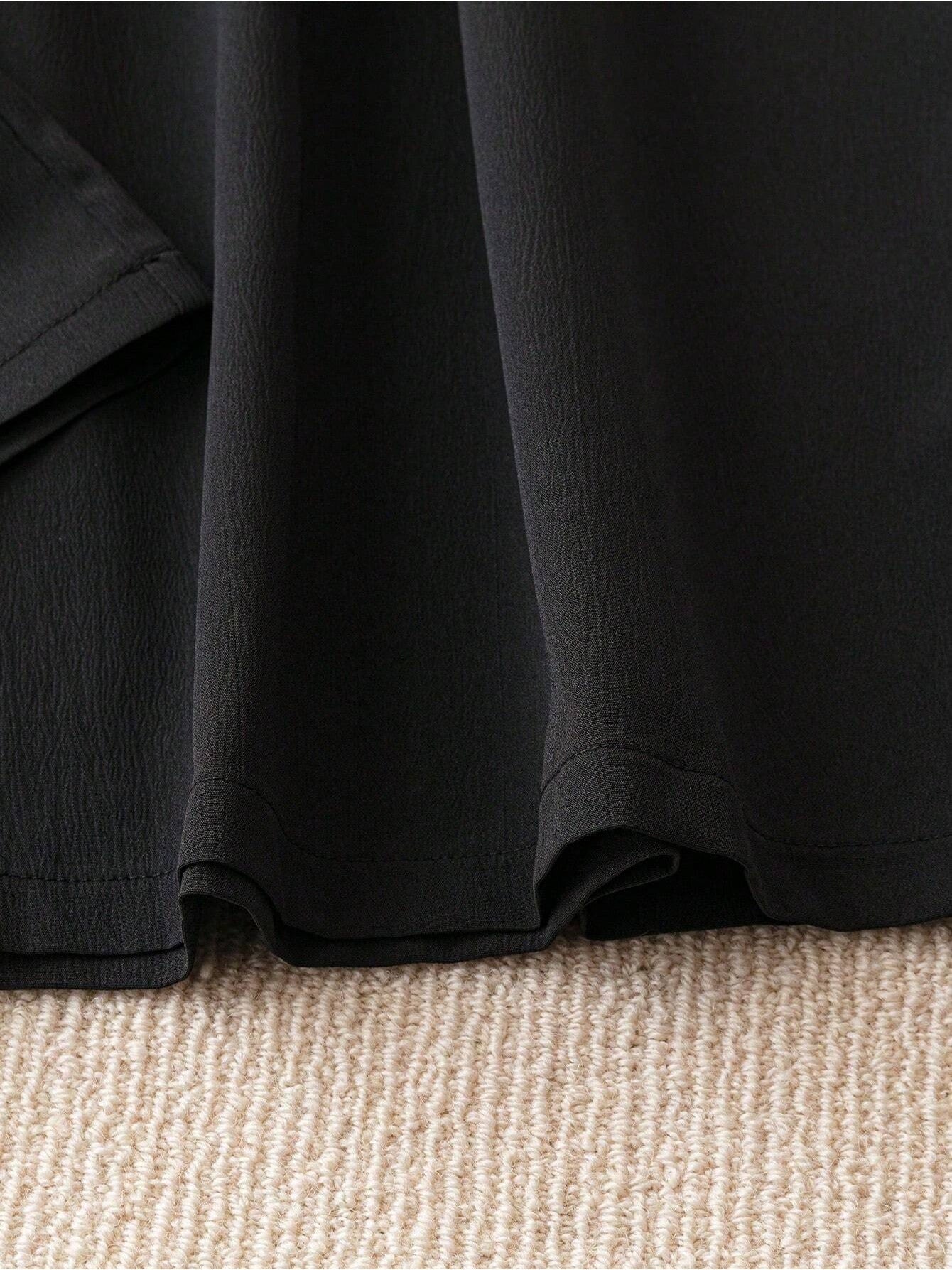 Women's Wide Leg Pants - Drawstring Waist Wide leg 82 detail view