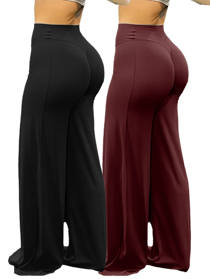 Women's Wide Leg Pants - High Waist – Sizes S–XL detail view