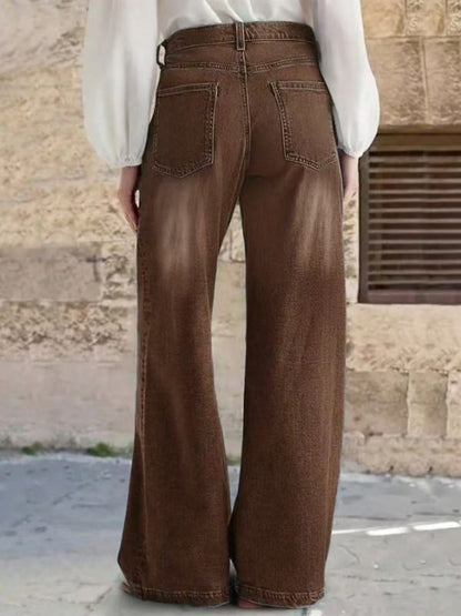Women's Wide Leg Pants - High Waist Wide leg 64 detail view