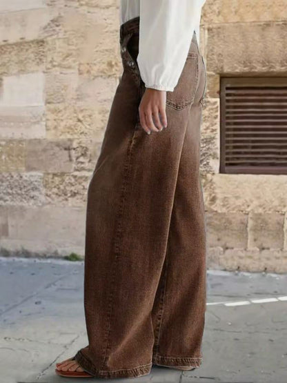 Women's Wide Leg Pants - High Waist Wide leg 64 detail view