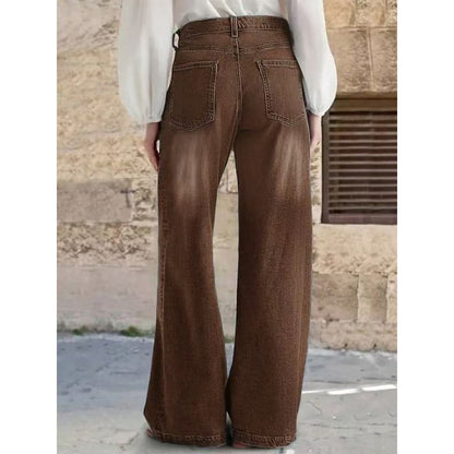 Women's Wide Leg Pants - High Waist Wide leg 64 detail view