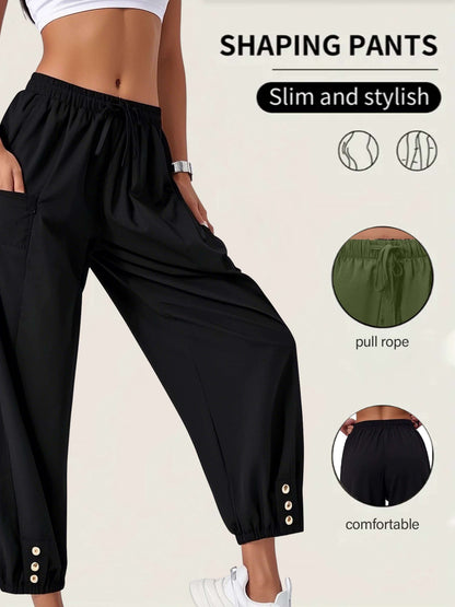 Women's Wide Leg Pants - High Waist Wide leg 66 – view 5
