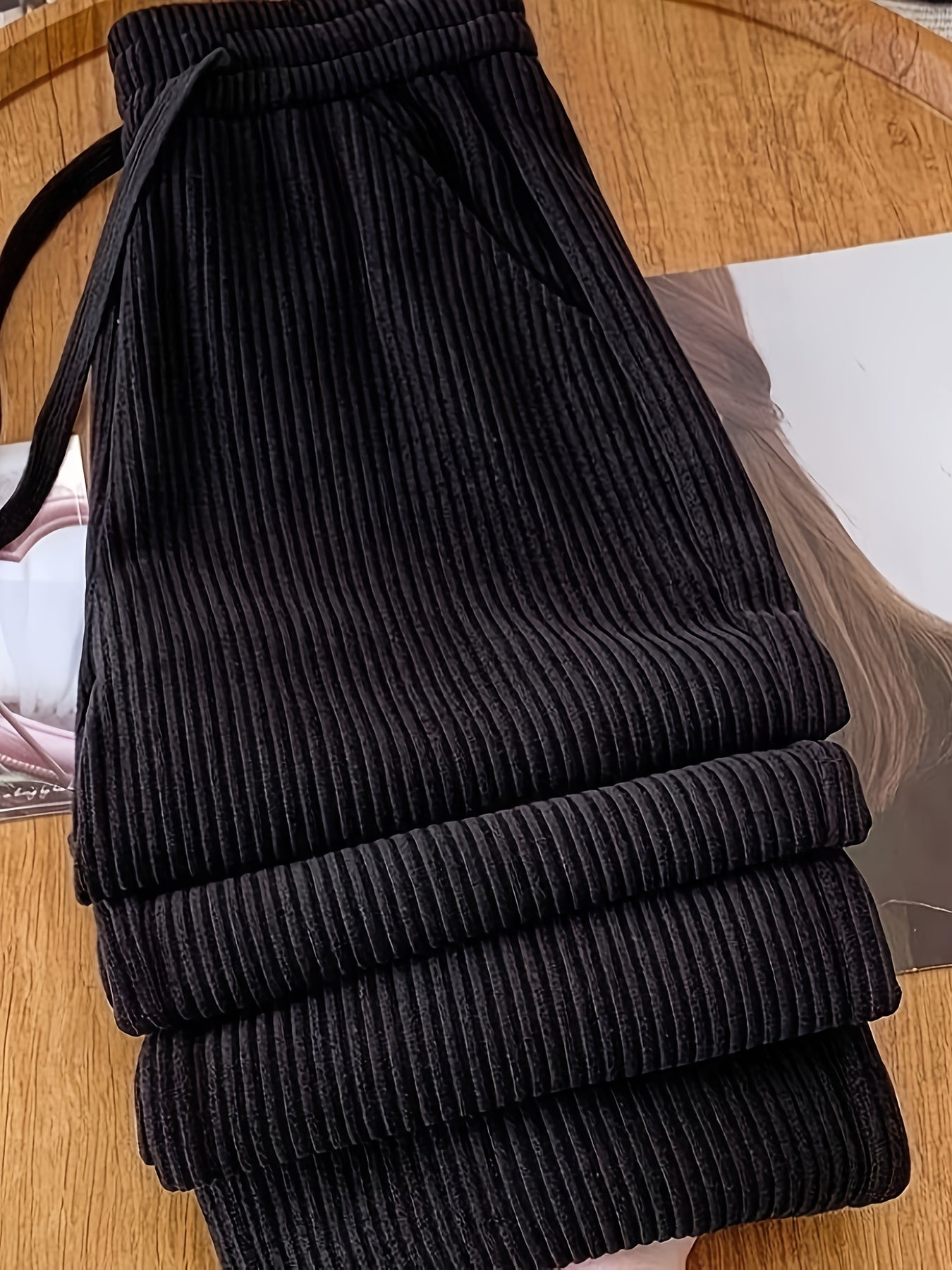 Women's Wide Leg Pants - High Waist Wide leg 67 detail view
