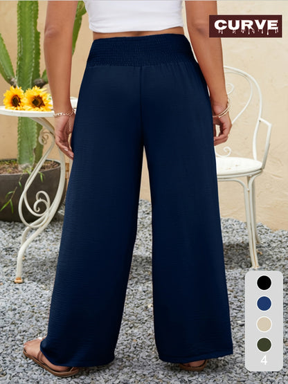 Women's Wide Leg Pants - High Waist Wide leg 76 detail view