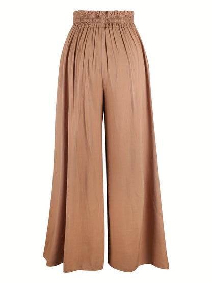 Women's Wide Leg Pants - High Waist Wide leg 89 detail view