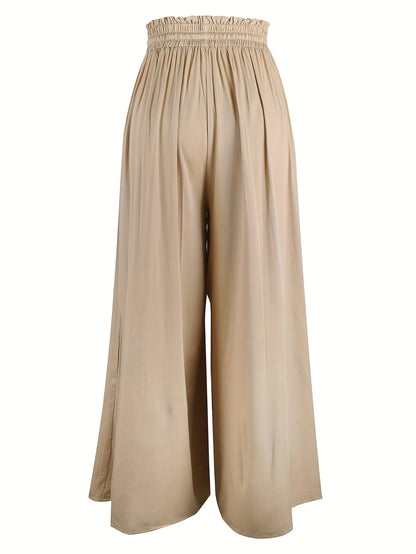 Women's Wide Leg Pants - High Waist Wide leg 89 detail view