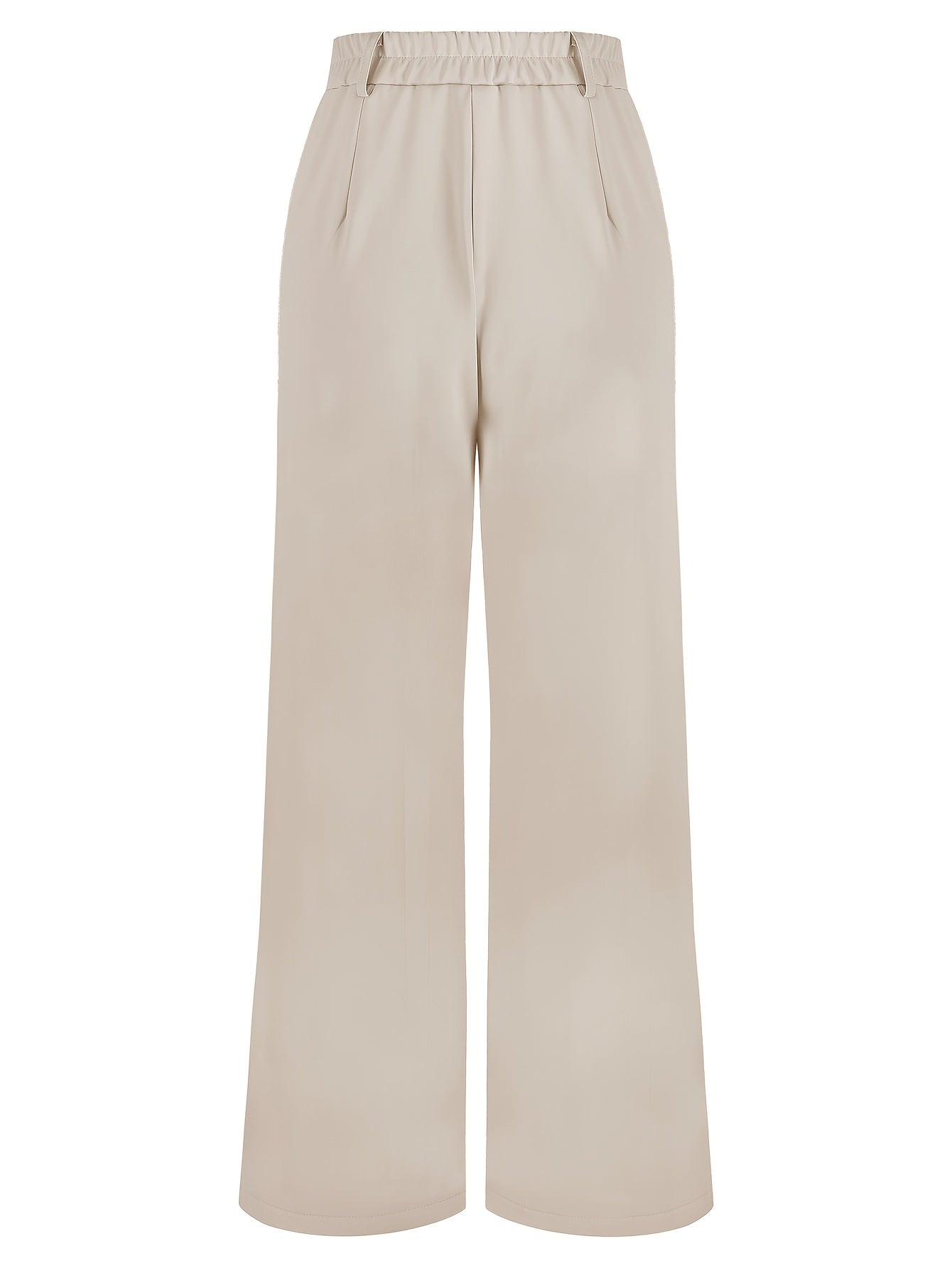 Women's Wide Leg Pants - Pocket Detail Wide leg detail view