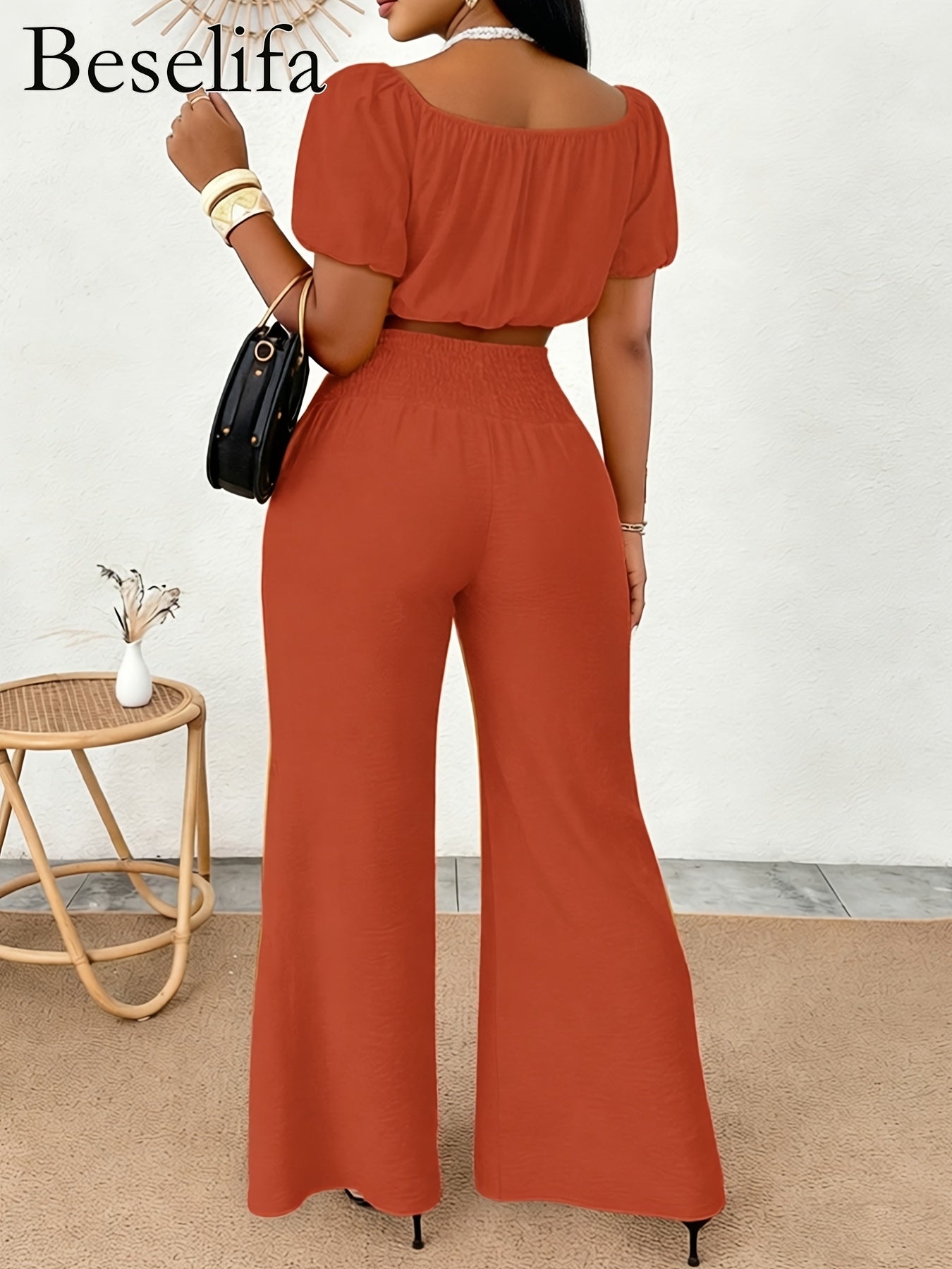 Women's Wide Leg Pants – Sizes S–XL detail view