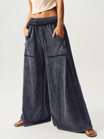 Women's Wide Leg Pants - Stretch Wide leg 69 detail view