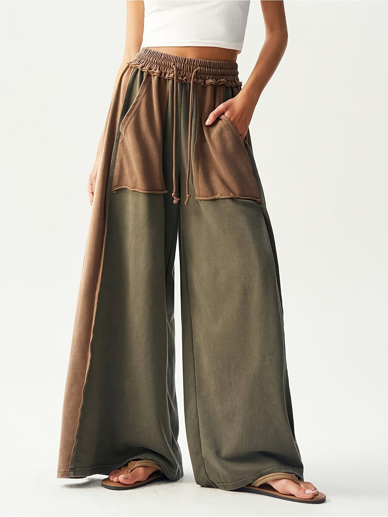 Women's Wide Leg Pants - Stretch Wide leg 69 detail view