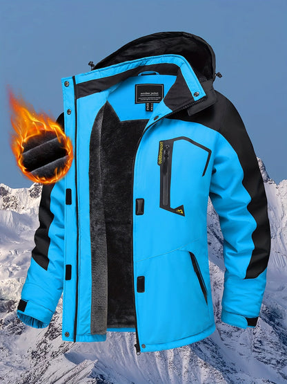 Women's Windproof Fleece Zip-Up Coat – Blue option – view 4