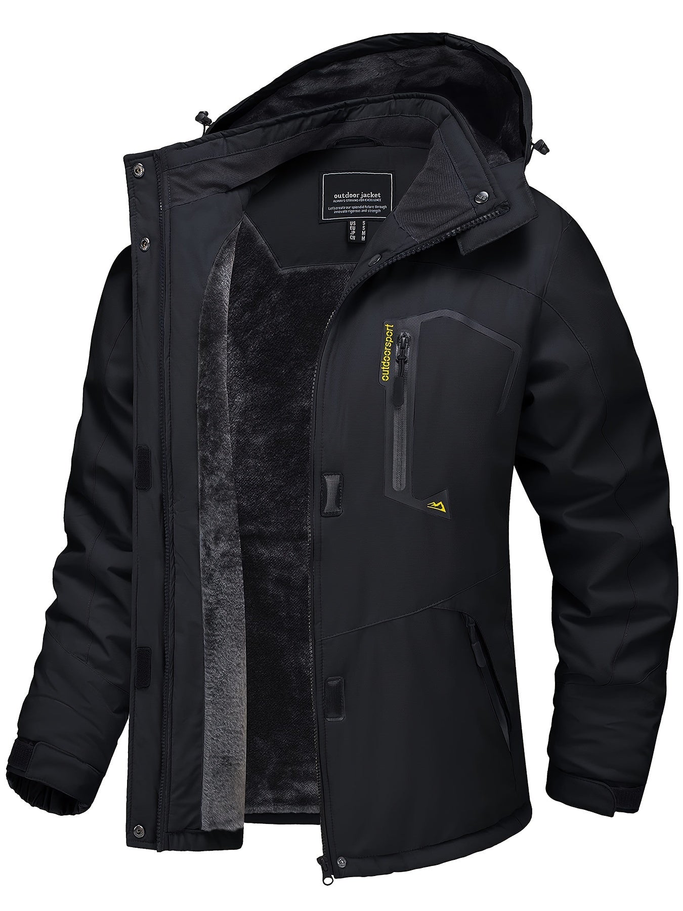 Women's Windproof Fleece Zip-Up Jacket detail view