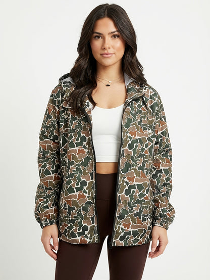 Women's Windproof Graphic Pullover Hoodie detail view