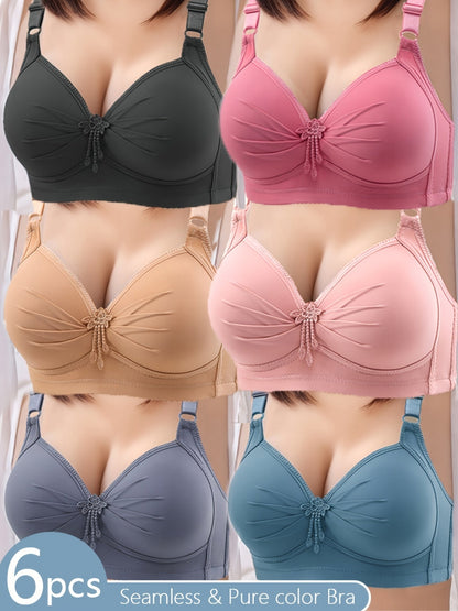 Women's Wireless Bra - 6-Pack Padded, Everyday Support – view 9