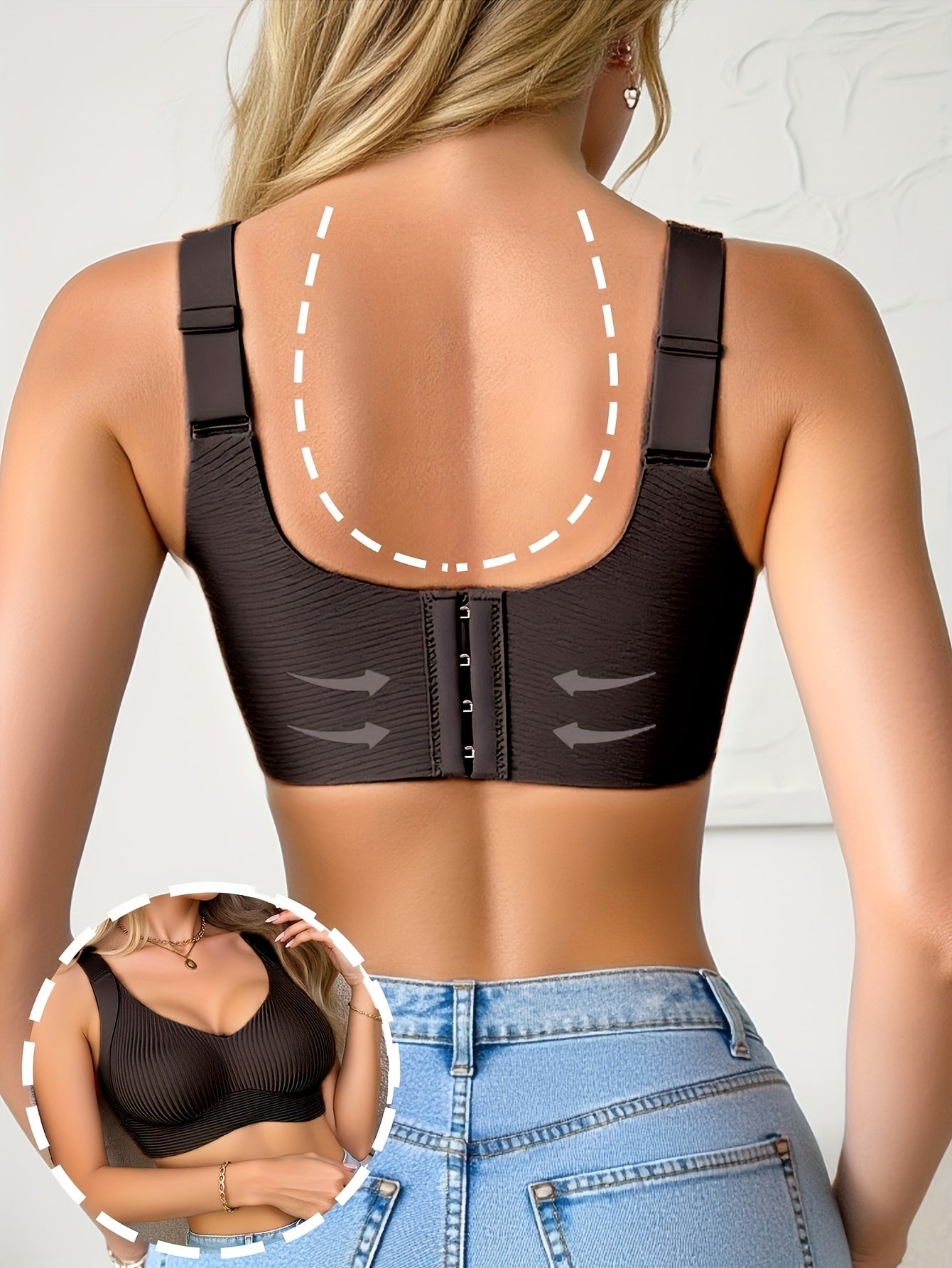 Women's Wireless Bra - Fixed Padding, Everyday Support – view 2