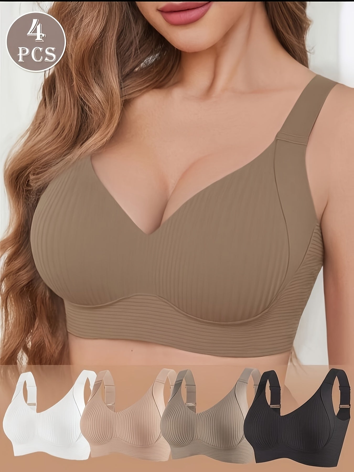 Women's Wireless Bra - Padded, Everyday Support – view 7
