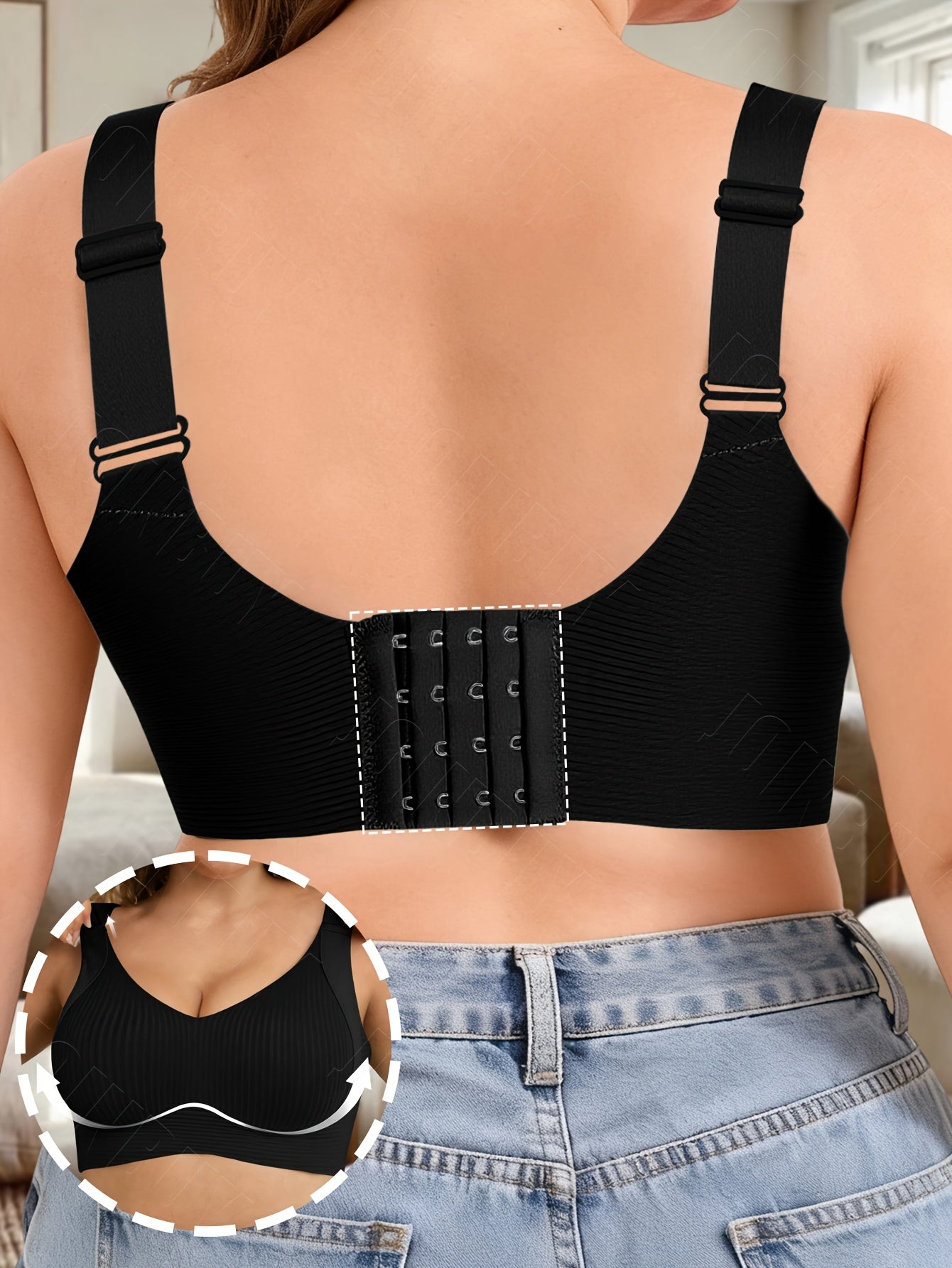 Women's Wireless Bra - Removable Pads, Everyday Support – view 8