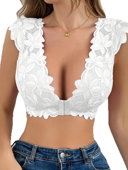 Women's Wireless Bra - Sleeveless – Black / White – view 13