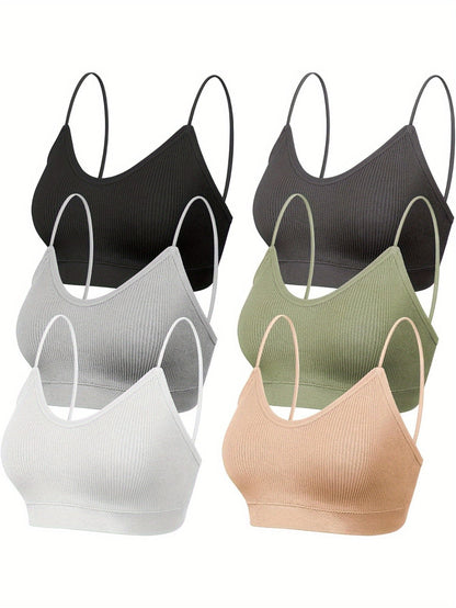 Women's Wireless Bra - Sleeveless – Light Green V-Neck – Green option – main product image