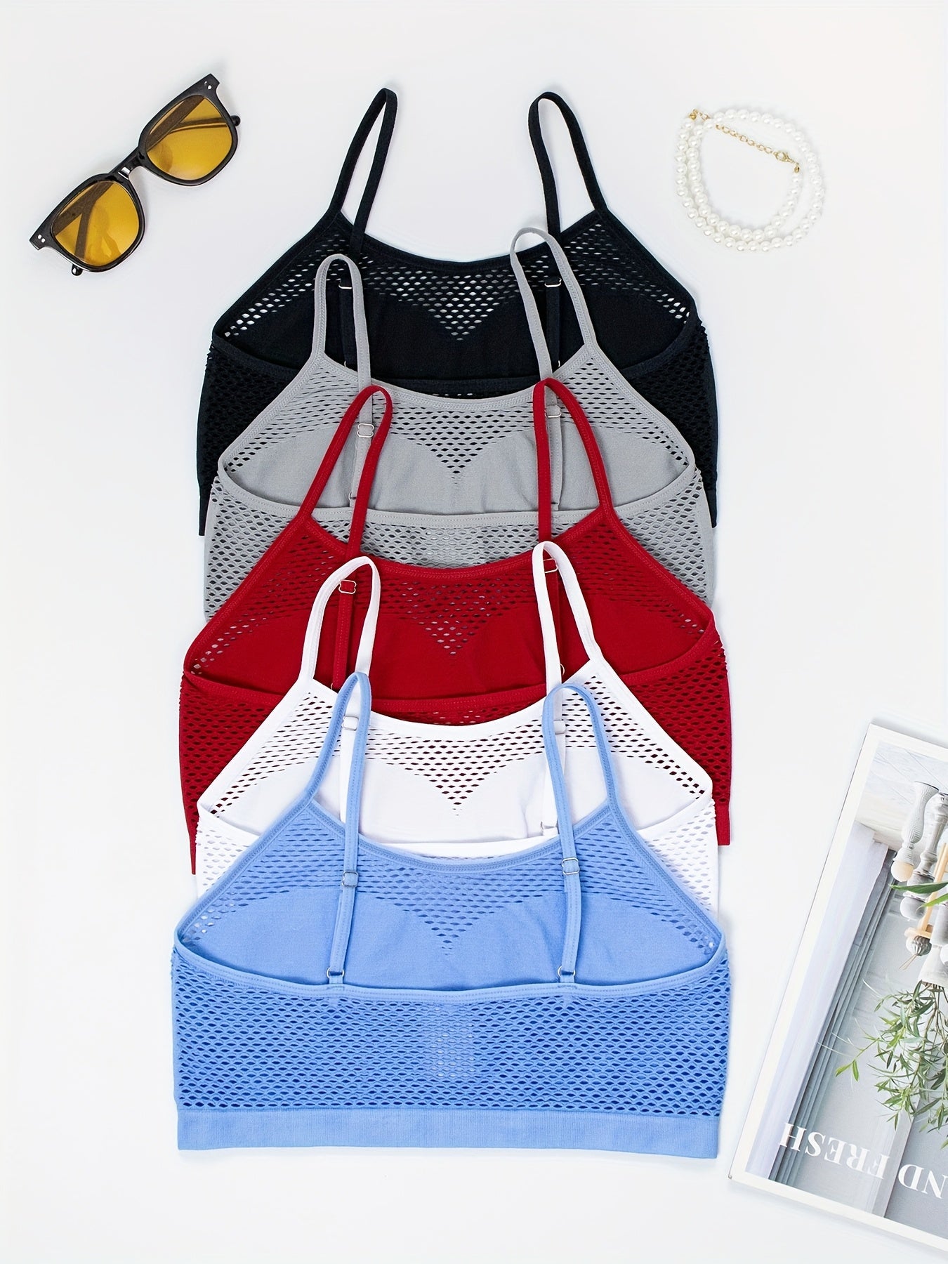 Women's Wireless Bra - Sleeveless – Polychrome – view 4