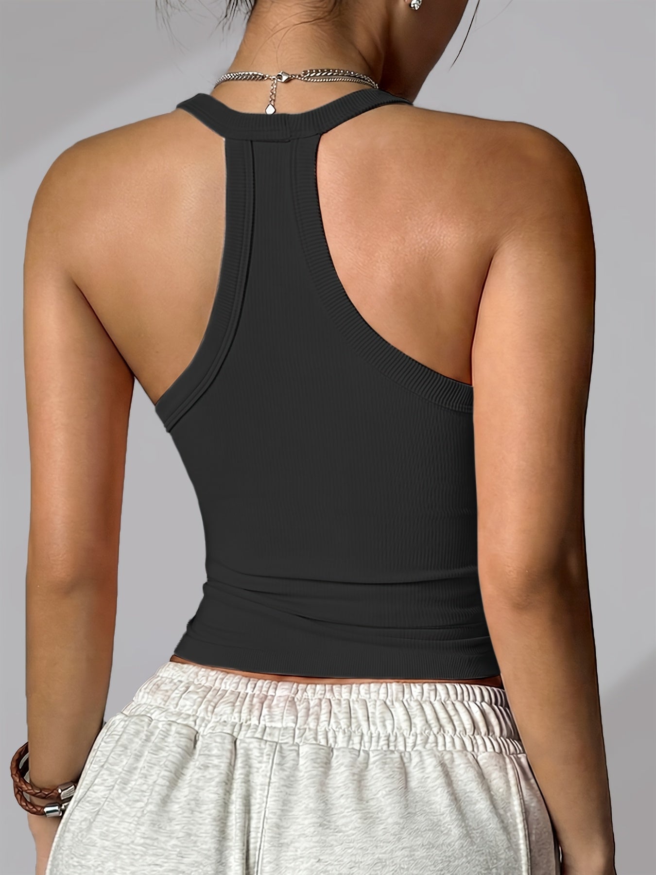 Women's Wireless Bra - Sleeveless – White / Apricot – view 13