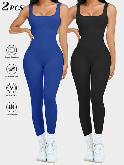 Women's Workout Jumpsuit - Full Length detail view