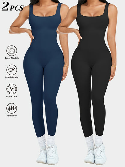 Women's Workout Jumpsuit - Full Length detail view