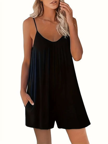 Women's Workout Jumpsuit - Halter Neck Full Length detail view